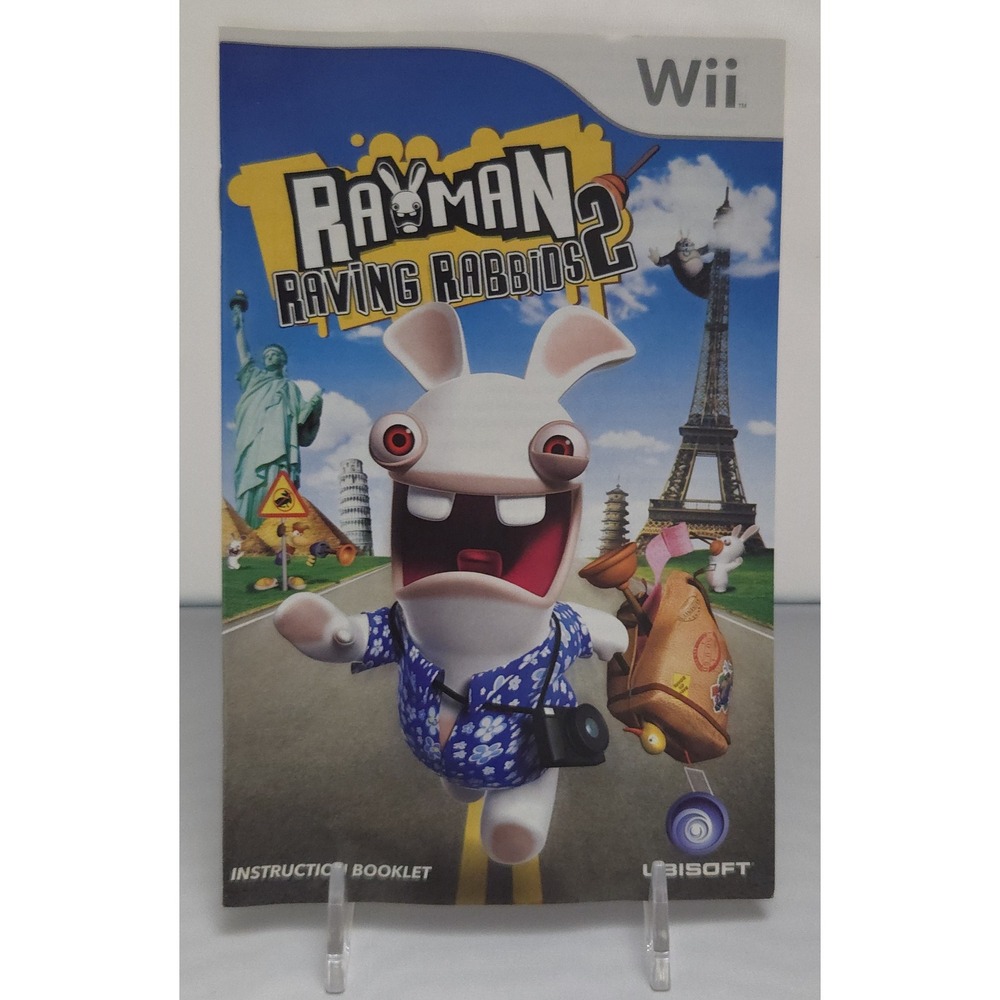 Rayman Raving Rabbids 2 - Nintendo Wii - Complete in Box (CIB) W/ Manual- Tested - Picture 5 of 11